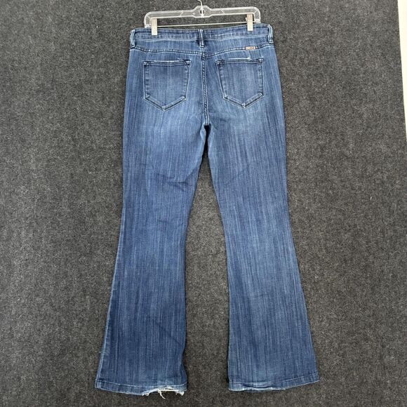 KanCan Celestine Jeans Womens 13/30 Blue Medium Wash Stretch Bootcut Flare Denim - Picture 3 of 13